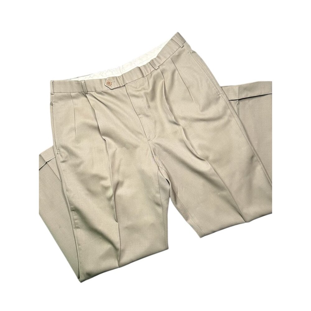 Brooks Brothers “346” Men’s 36/30 100% Wool Double Pleated Cuffed Dress Pants